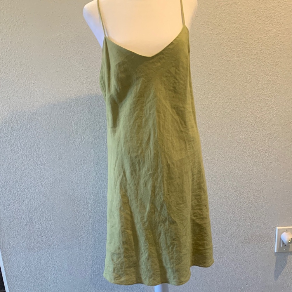 Linen slip dress